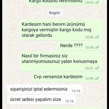 Heryedek.com Yalan Beyanat Ve De Ticari Ahlak Sıfır Olan Bir Firmadır