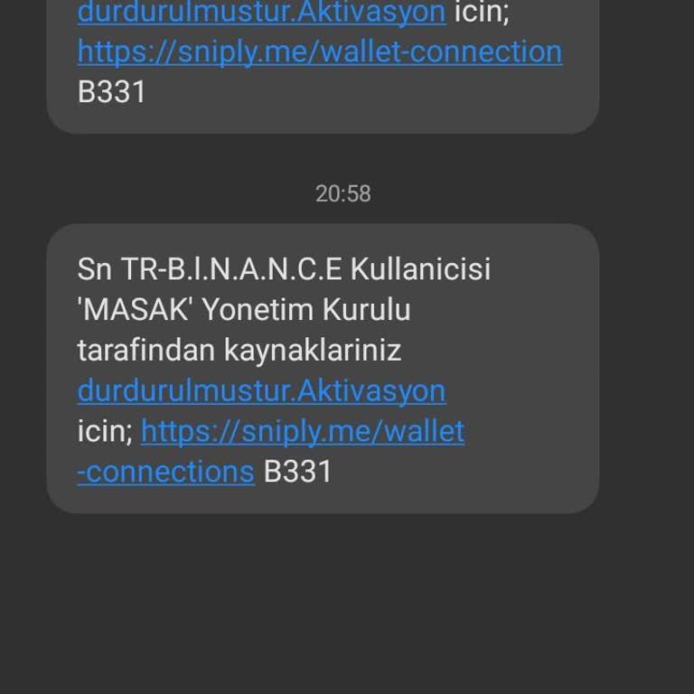 Binance TR Adına Benim Telefon Numaramın Üstüne Hesap Açılmıştır