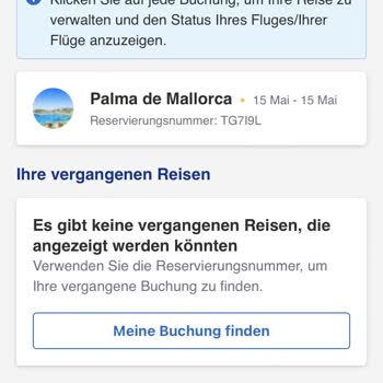 Opodo Einchecken über Internet nicht möglich, falsche Buchungsnummer