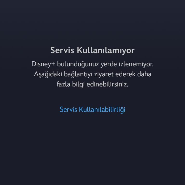 Disney Plus Servis Kullanılamıyor Hatası