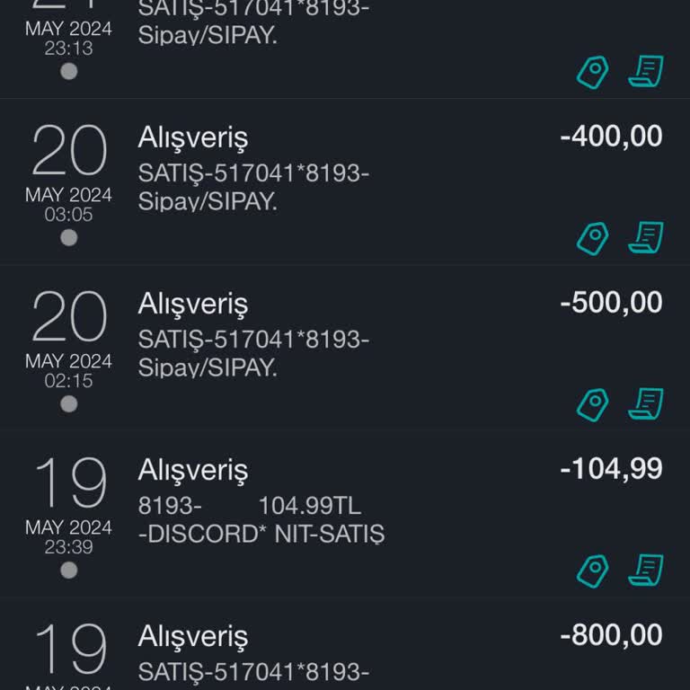 Sipay Tarafından Kartımdan Defalarca Haberim Olmadan Para Çekilmiştir
