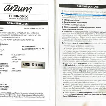 Arzum Yetkili Servisi Garantili Üründeki Arıza İçin Ücret İstiyor