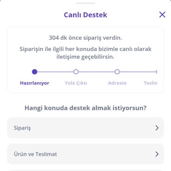 Getir Sipariş Teslimatında Yaşanan Gecikme Ve İletişim Sorunları
