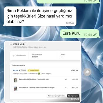 Rima Reklam Promosyon Kalitesiz Ve Yanlış Ürün Gönderimi