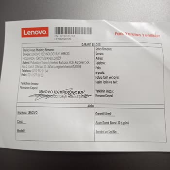 Lenovo Bilgisayar Lenovo Ideapad 5 Kapak Sorunu