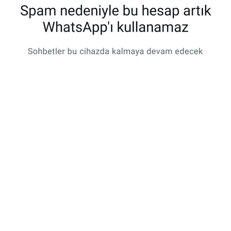 Xiaomi WhatsApp Hesabım Yanlışlıkla Spam Olarak İşaretlendi!