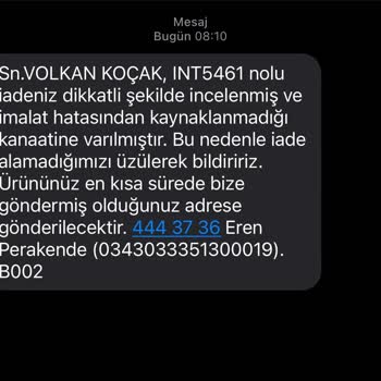 Sanal Çadır Online Mağazanın Müşteriye Olan Saygısızlığı!