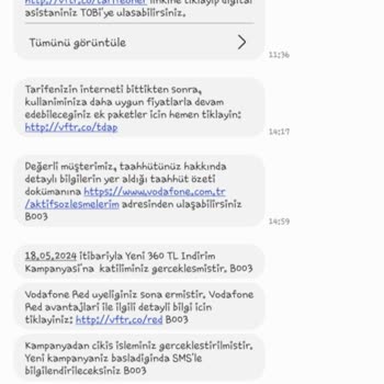 Vodafone Fatura Hatası (Aşım Ücreti Yapmadığım Halde Ücret Talebi Var)
