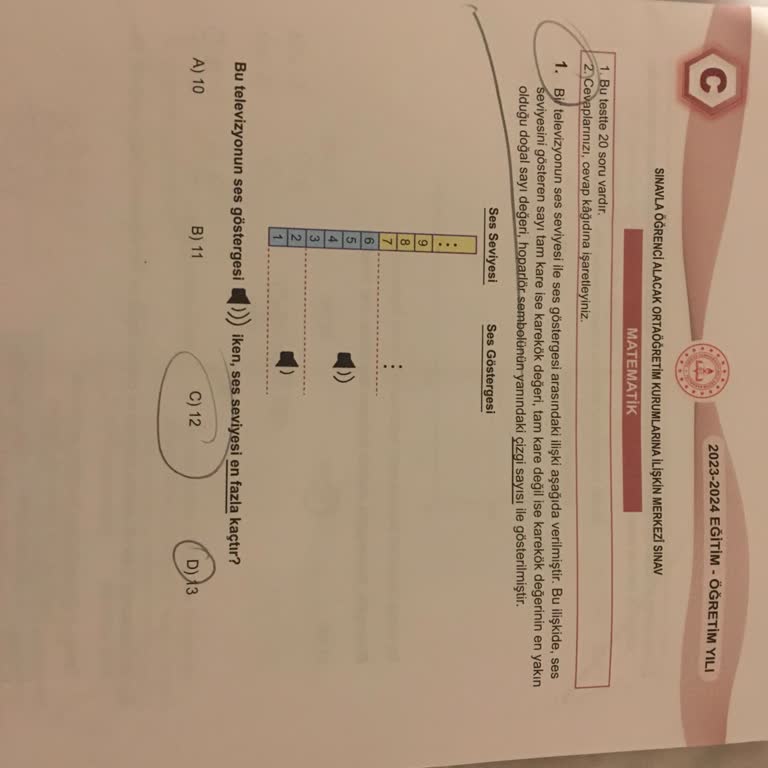 Milli Eğitim Bakanlığı (MEB) 2024 LGS Hatalı Cevap Anahtarı