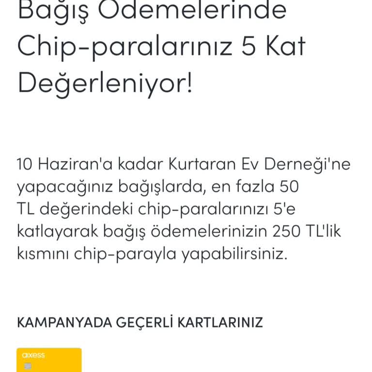 Akbank Chip-para Kampanyasından Yararlanamama