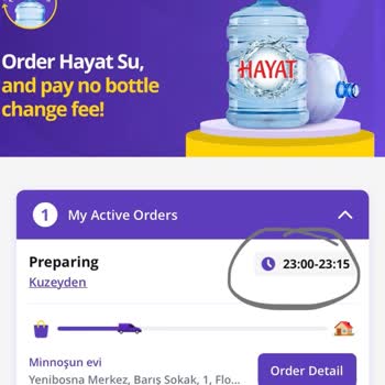 Getir Su Şikayet