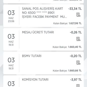 Facebook Payment Hesabımdan Para Çekti
