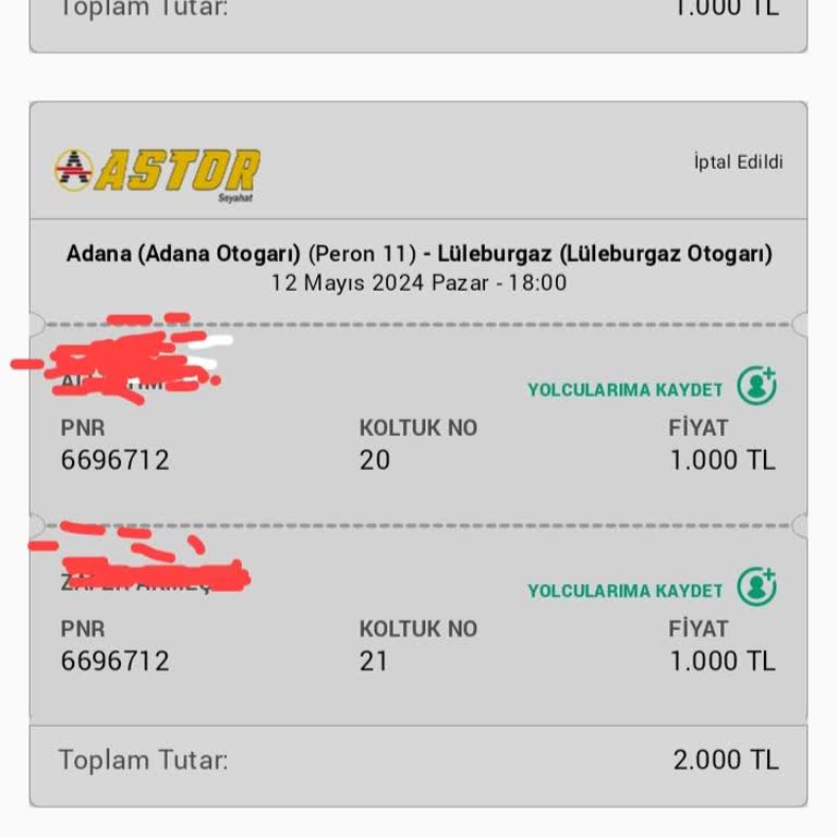 Obilet Paramı İade Yapmadı