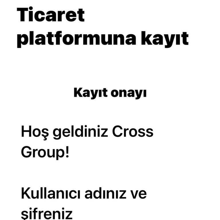 Cross Group 'tan Kurtulmak İçin İptal Etmek İstiyorum