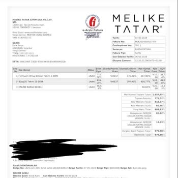 Melike Tatar Tesettür Butiği Ürünün Arkasında Durmamaktadır