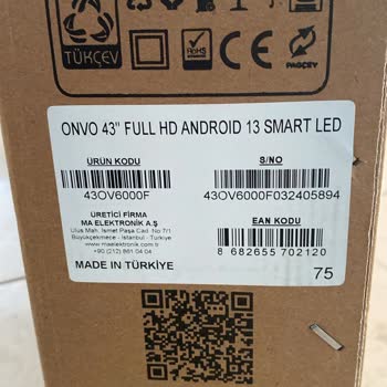 A101 Kırık TV Onvo 43 İnç