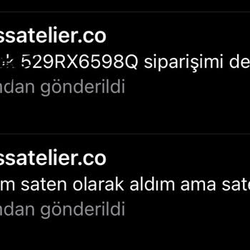 Bliss Atelier Ne Değişim Ne De İade İçin Ulaşamıyorum