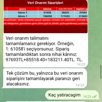 WhatsApp Ve Telegram Görev Yap Para Kazan Mağduru