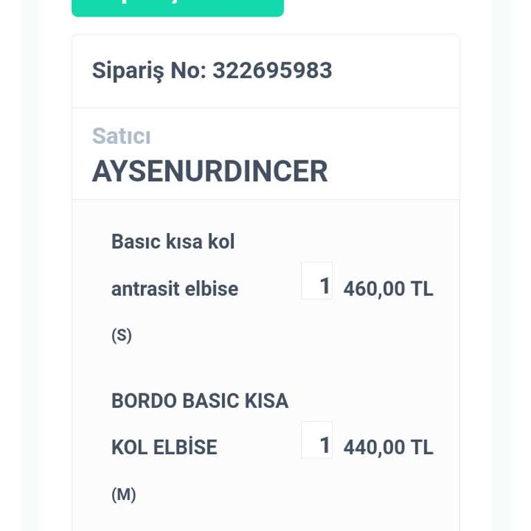 Ayşenur Dinçer Butik Ürünü Satana Hiçbir Şekilde Ulaşılmıyor