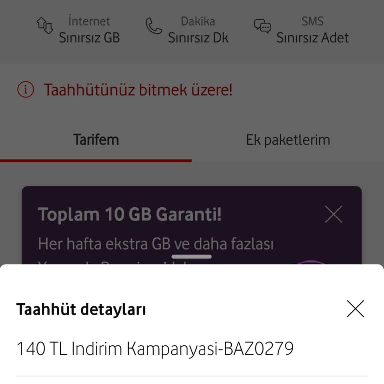 Vodafone Haksızlık Red Tarife