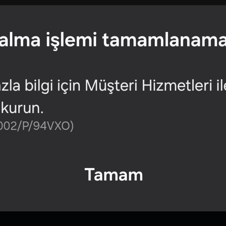 Samsung Galaxy Store Satın Alım Yapamama