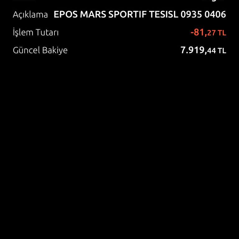 MACFit (İstanbul Avrupa) Epos Mars Sportif Tesisleri Para Çekme