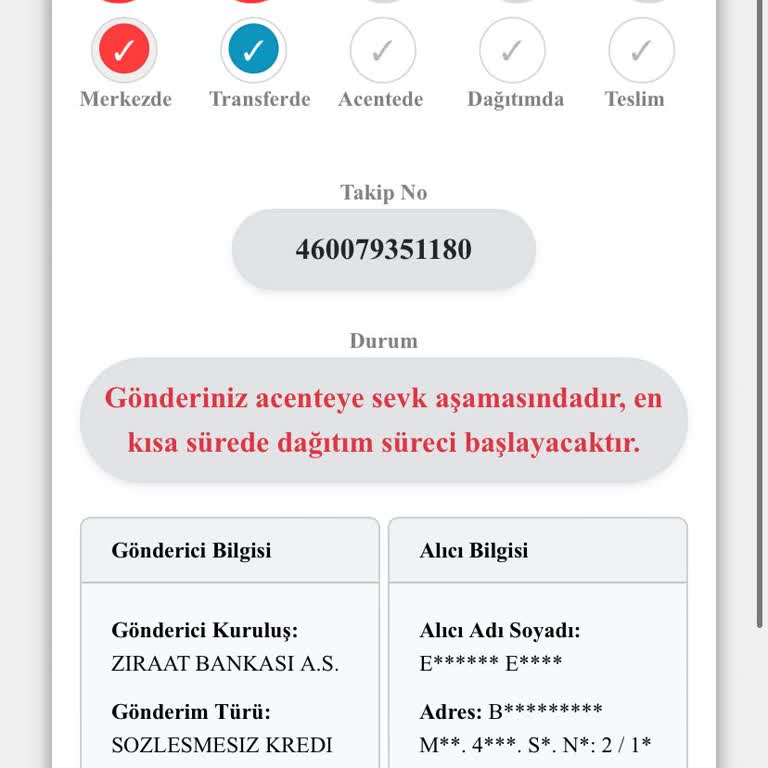 Kuryenet Kart Teslimatı Gecikmesi