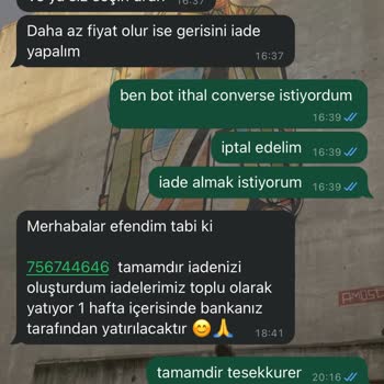 Ayakkabicaddem - Trend34cadde Para İademi Göndermiyorlar