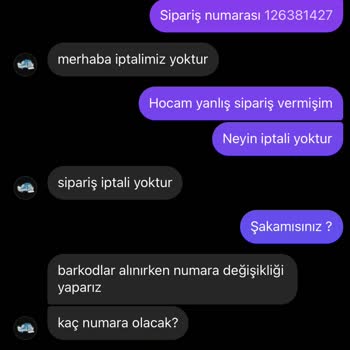 Sneakerslifee.tr İşlem İptali