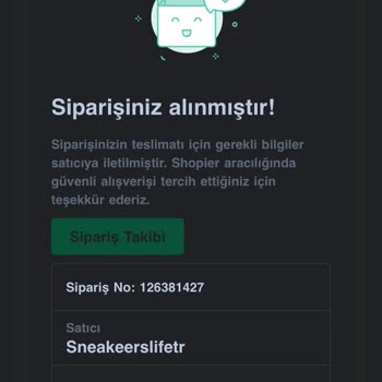 Sneakerslifee.tr İşlem İptali