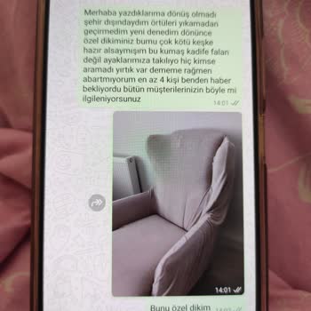Koltuk.sandalye.kiliflarim (Instagram) Aldığımız Koltuk Kılıfları Beklentilerimizi Karşılamadı