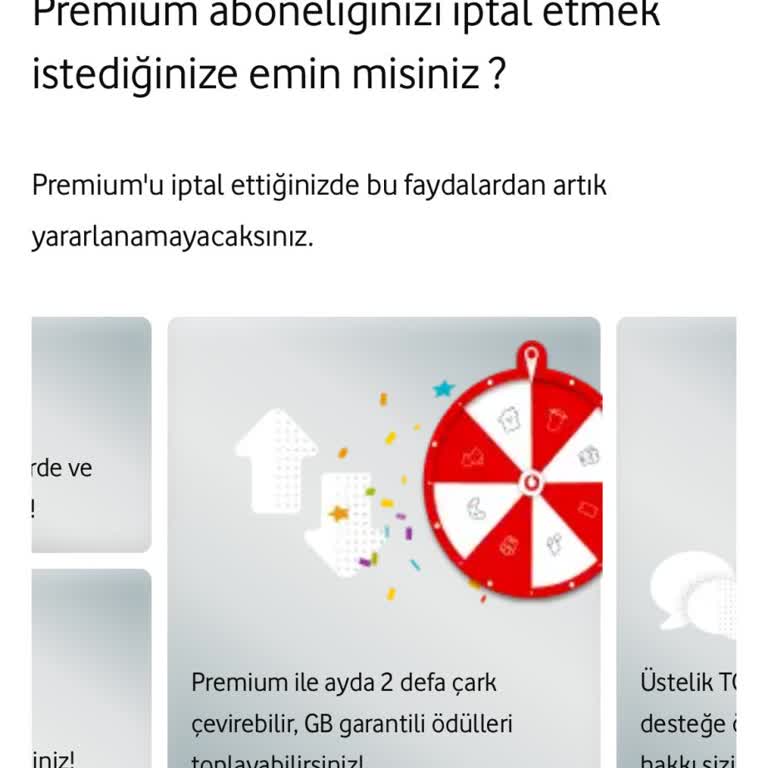 Vodafone Yanımda Premium İptal Edilmiyor