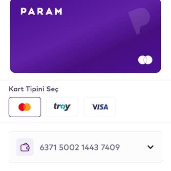 Param. Digital Para Uygulaması Sanal Kartı Ve Hesabı Çalışmıyor