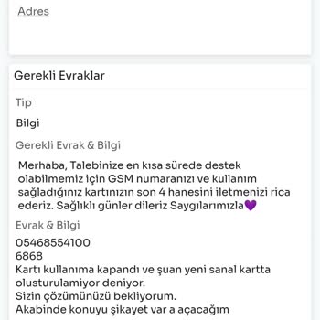 Param. Digital Para Uygulaması Sanal Kartı Ve Hesabı Çalışmıyor