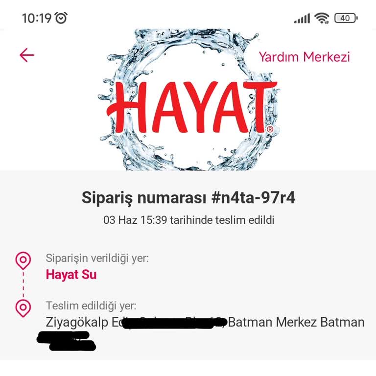 Yemeksepeti Mahalle Teslim Edilemeyen Sipariş