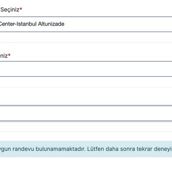 VFS Global Vize Randevusu Asla Bulunamıyor!