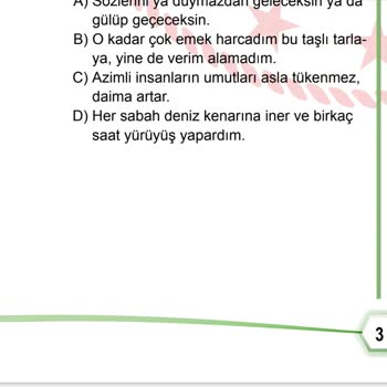 MEB Türkçe 4. Soru Yanlış