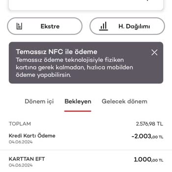 Akbank Kredi Kartı EFT İşlem Dekontu Alamıyorum