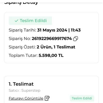SuperStep Sağ Ve Sol Teki Farklı Numara Olarak Gönderilen Ayakkabı!