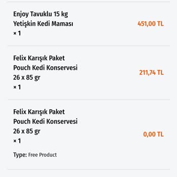 Pet Mahal Ödeme Yapılan Sipariş