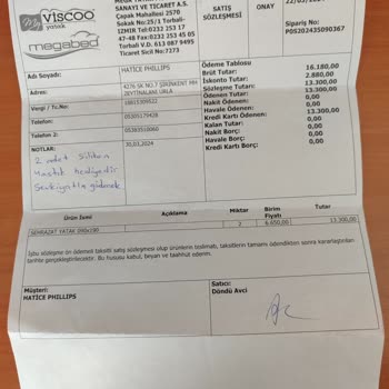 My Viscoo Yatak İyi Bir Firma Sanırdım.