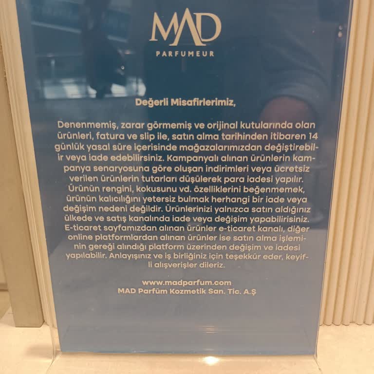 Mad Parfüm Yanıltıcı Parfüm Deneyimi Ve İlgisiz Müşteri Hizmetleri