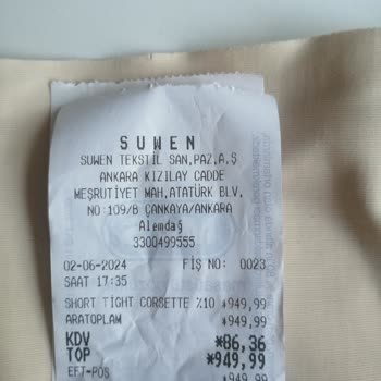 Suwen... Kusurlu Ürünün Arkasında Durmuyor