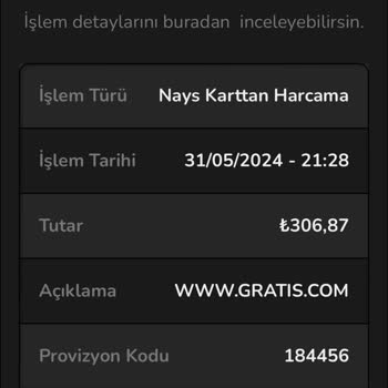 Gratis Sipariş Numarası Almadım