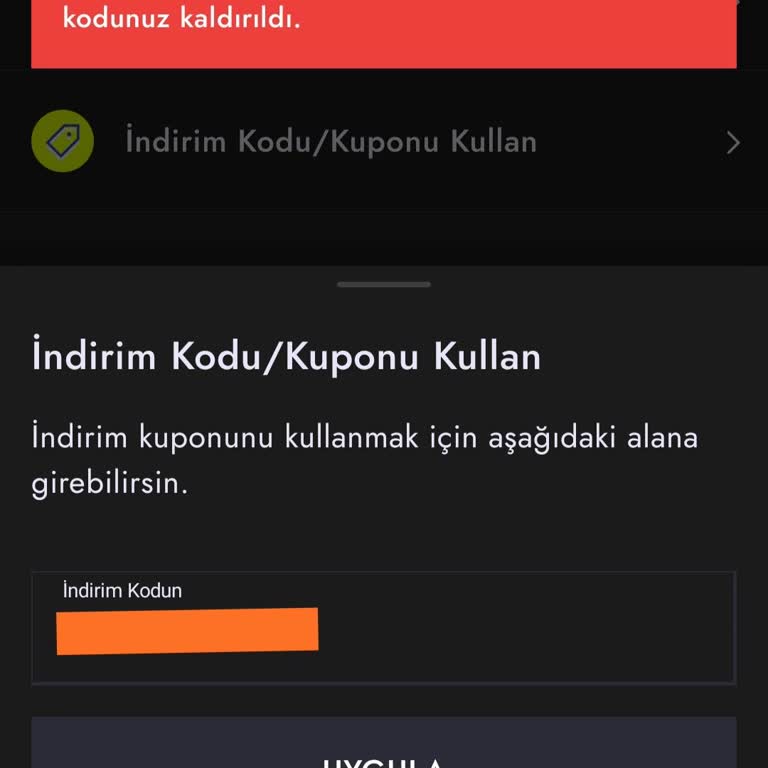 Boyner İndirim Kodu Problemi