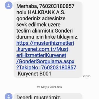 Kuryenet Kredi Kartımın Teslim Edilmemesi