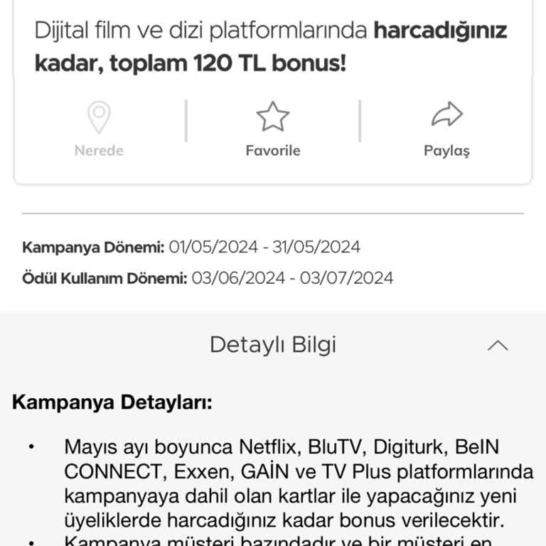 Netflix&Garanti Bankası Bonus Kullanımı Hakkında