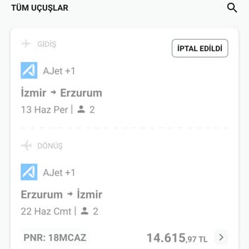 AJet (Anadolu Jet) İade Edilen Para Eksik Yatırıldı