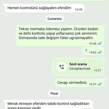 Nam.butik (Instagram) Butikten Ürün Ve Para İadesi Sorunu