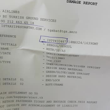 THY Bavul Mağduriyet Rapor